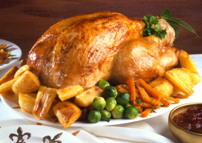 British Turkey with a Whiskey Glaze