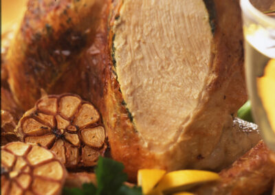 British Turkey Crown with Parsley & Garlic Butter