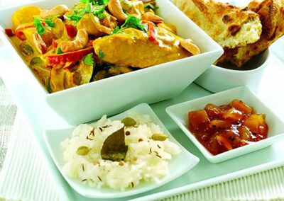 Leftover Turkey with Spicy Coconut Sauce
