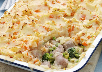 Potato Topped Turkey Pie