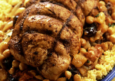 Moroccan Turkey with Couscous and Apricots