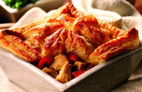 Turkey, Mushroom & Red Pepper Pie