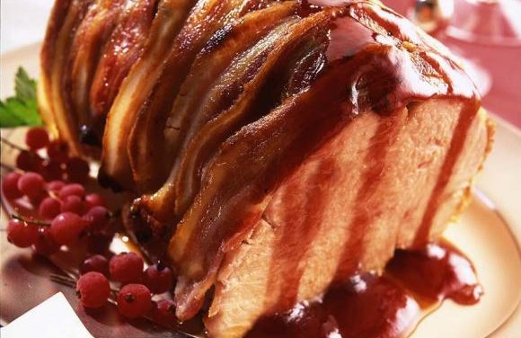 Bacon Topped British Turkey