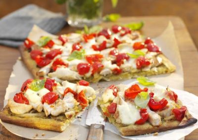 Pissaladiere with Turkey & Peppadew Peppers